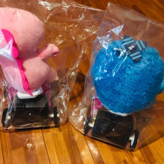 9/16値下げ  UQモバイル ガチャピンとムックの動くぬいぐるみセットの画像