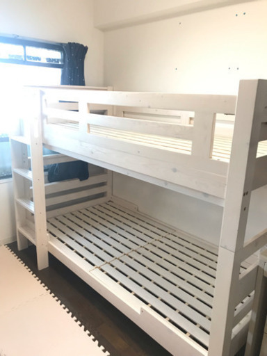 二段ベッド 耐荷重500kg 美品　※おまけマット2個付き