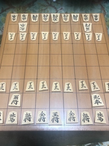 将棋盤 1枚板木製脚付き 将棋駒