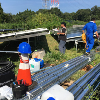 新急募5名　いわき市内　造成　架台運び　初心者大歓迎‼️の画像