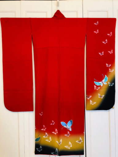9/30までの出品★正絹 高級振袖 モダン柄(帯・長襦袢)※10月上旬まで
