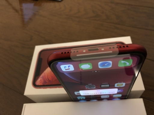 新品同様品（ ※ 動作確認や出品関係のみに使用 ）au・iPhone XR 64GB（ レッド ）残債なし SIM フリー
