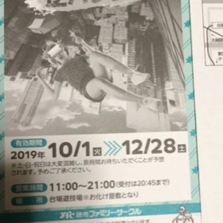 2枚‼️台場一丁目商店街 ウルトラ逆バンジー 体験ご利用券の画像