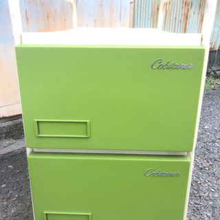 ◆激安価格◆ 収納 ケース 2段 取手 付きの画像