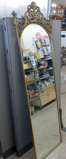 ▶スタンドミラー 姿見 アンティーク風  ペイペイ対応 札幌市西区西野