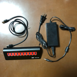 UNIQ×JUSTSYSTEMS 10ポートUSB3.0ハブ  ...