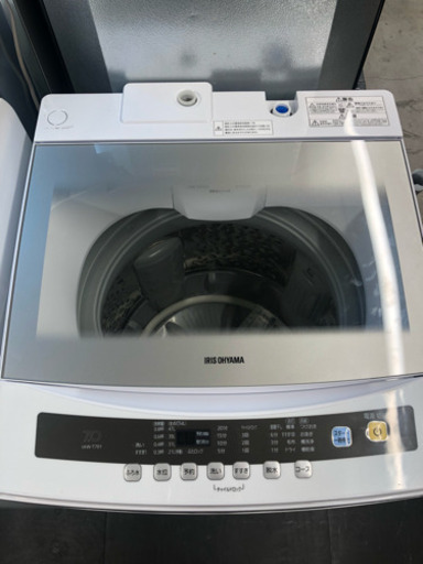 ☆中古　激安！半径5km以内送料無料！！　鶴見橋店オープンセール！ アイリスオーヤマ    全自動洗濯機　7kg　2018年製！！　IAW-T701　￥16,500！！