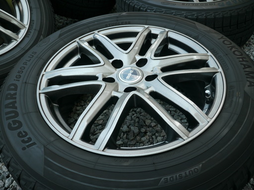 30系アルファード等　225/60R17　ホイル付スタッドレス　ヨコハマIG50+　ナット付