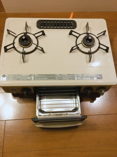 ガスコンロ(二口、LPガス用) Rinnai