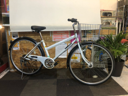 【LEDオートライト】6段変速27インチ シティサイクル