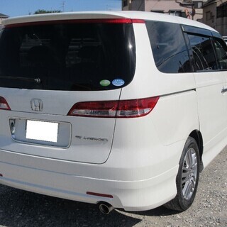 【車検2年満タン渡し】エリシオン（総額：44万円）【2400cc:タイミングチェーン式】人気色:ホワイトパール・純正エアロ＆アルミ・両側(左右)電動スライドドア・スマートキー・ナビ・ETC・バックカメラ※数台出品中！の画像