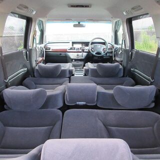 【車検2年満タン渡し】エリシオン（総額：44万円）【2400cc:タイミングチェーン式】人気色:ホワイトパール・純正エアロ＆アルミ・両側(左右)電動スライドドア・スマートキー・ナビ・ETC・バックカメラ※数台出品中！の画像