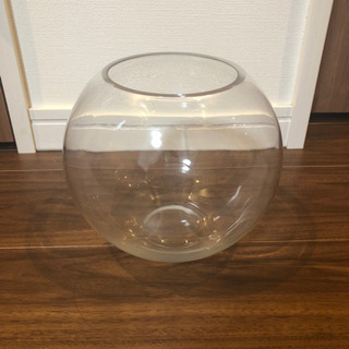【値下げ】ガラス ボール型フラワーベース