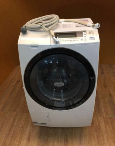 HITACHIヒートリサイクル 風アイロン ビッグドラム スリム BD-S7500L ドラム式 洗濯乾燥機2013年製 9㎏/6㎏（595）AKARI