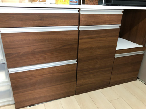 arne キッチンカウンター 収納 レンジ台 2台セット