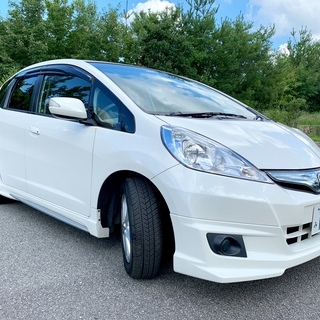 ☆美車 程度良好 検長 H23年式 フィットHV 無限エアロ 社外HDDナビ HID 地デジ ETC 即決!!!の画像
