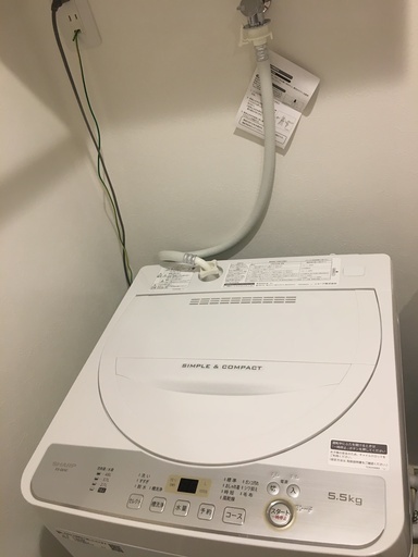 SHARP　全自動洗濯機　ES-GE5C-W