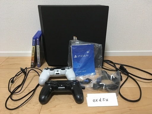 PS4pro 1TB 本体 コントローラ2個 ソフト2本セット