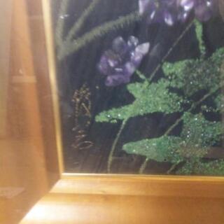 貴石画 花の画像