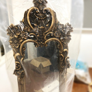 新品.未開封 アンティーク ミラー 姿見