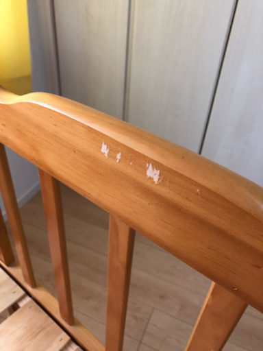 ベビーベッド 傷確認用