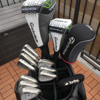 アディダス キャディバッグ テーラーメイド ゴルフクラブセットの画像