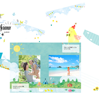 【予約要】夏のアルバムづくり＆手形足形アートワークショップ♪