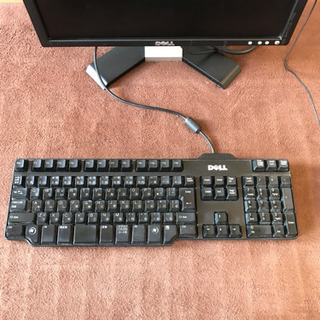 DELL パソコンモニターキーボードセットの画像