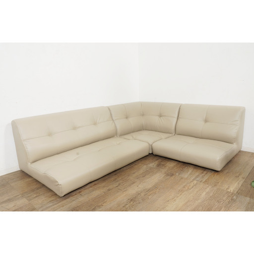 【新品】革張り分割タイプ 3点 セット 2人掛け ソファー&一人掛け ソファー ＆コーナーソファ