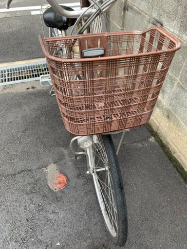 ★商談中電動自転車 ヤマハPAS26インチ6Ah シルバー電動アシスト自転車