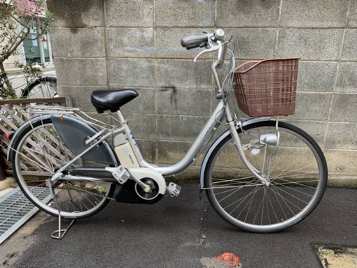 ★商談中電動自転車 ヤマハPAS26インチ6Ah シルバー電動アシスト自転車