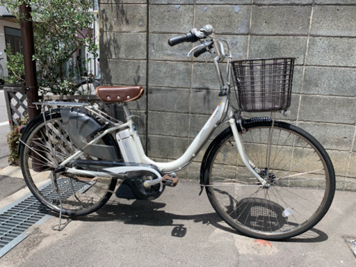 電動自転車PAS natura26インチ6Ahホワイト電動アシスト自転車
