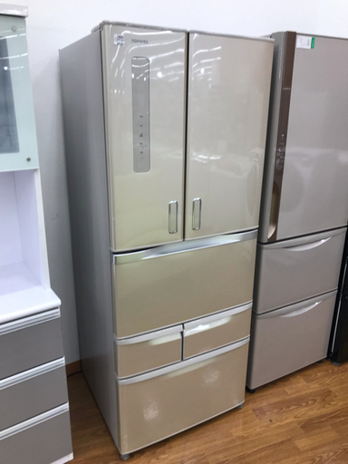 【6ヶ月保証付き】TOSHIBA（東芝）6ドア冷蔵庫　GR-F48FX