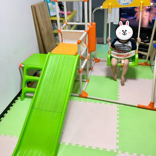 子供用ジャングルジム ブランコ付き