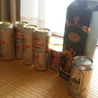 ビール６本、鯨缶詰２個＋おまけ