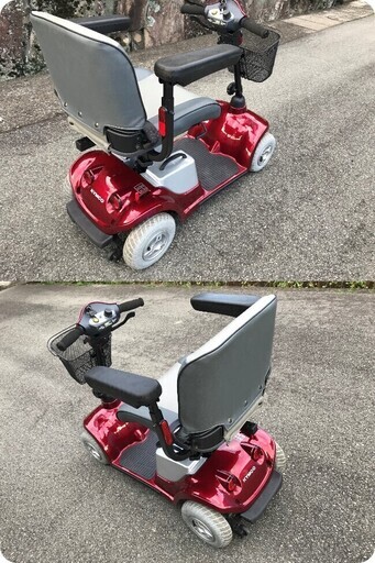 ☆彡　軽量コンパクト!新古車!!!未使用の電動車いす。セニアカー・シニアカー!!!配達無料!!
