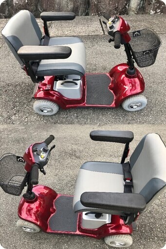 ☆彡　軽量コンパクト!新古車!!!未使用の電動車いす。セニアカー・シニアカー!!!配達無料!!