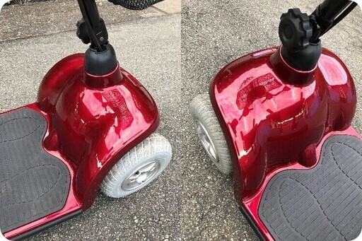 ☆彡　軽量コンパクト!新古車!!!未使用の電動車いす。セニアカー・シニアカー!!!配達無料!!