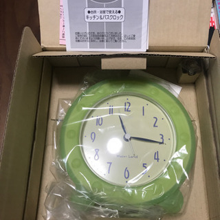 新品 台所や浴室で使える掛置兼用時計