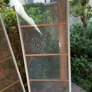 木製網戸　中古差し上げます