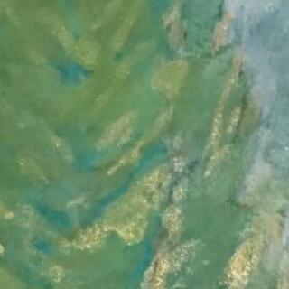 😺お買い得❗アクリル額(尾瀬沼油絵風景画)ちょっと訳ありの画像