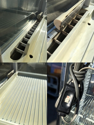 【自社配送は札幌市内限定】SANYO/サンヨー 冷蔵 ショーケース SSR-160E 雪印牛乳 ［シミ・ニオイ残り有り］