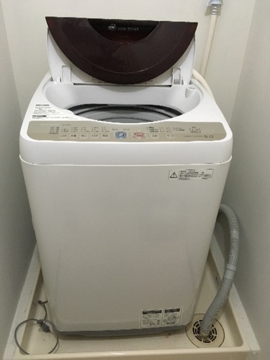 6リットル洗濯機シャープ製