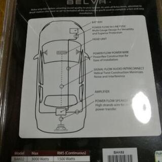 車 パワーアンプ用電源ケーブルの画像