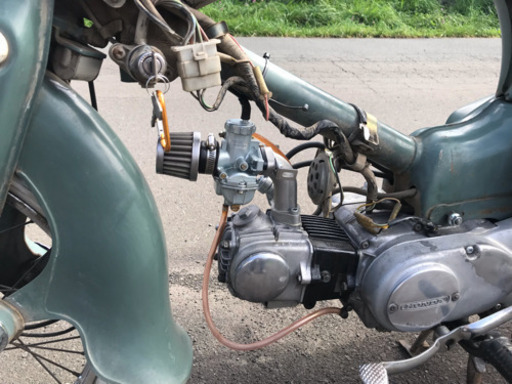 値下げ！1970年代 行灯カブ スーパーカブ ビンテージ ボアアップ 50cc 登録も可