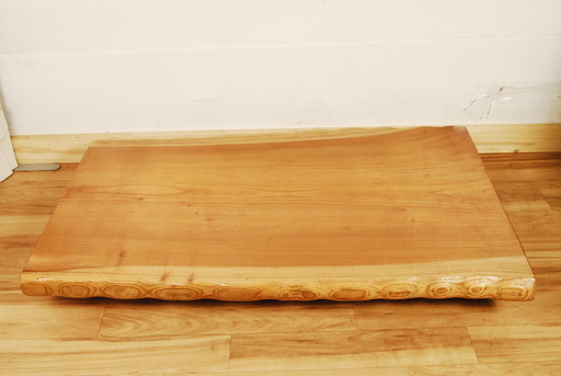 0716 楢材 オーク材 テーブル 一枚板 無垢 長さ127cm 幅75cm 厚み5.4cm DIY  愛知県岡崎市 直接引取可能　アントレ
