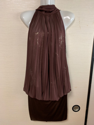 ブラウンタイトワンピース