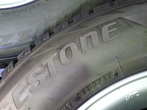 三菱 トライトン純正 【冬タイヤ付き】三菱純正 ミツビシ純正 パジェロ TRITON トライトン純正アルミホイール 一番人気の ブリヂストン スタッドレス DM-V2 中古4本 16インチ