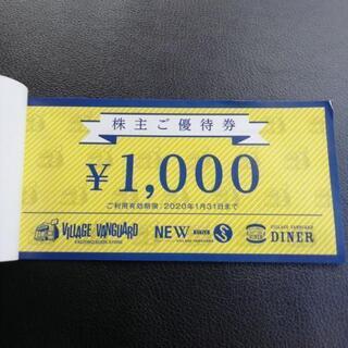 (値下げ)ヴィレッジヴァンガード　12000円分　株主優待券の画像