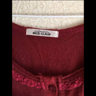NICE CLAUP ゆったりチュニック❣️エンジ  ナイスクラップの画像